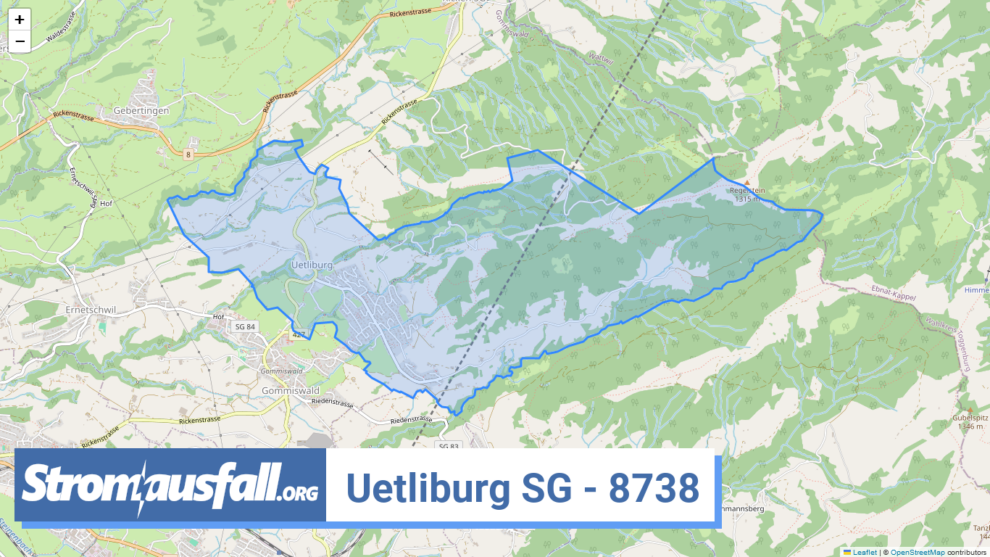 stromausfall ch ortschaft uetliburg sg 8738