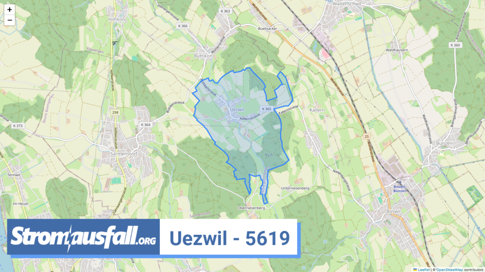 stromausfall ch ortschaft uezwil 5619