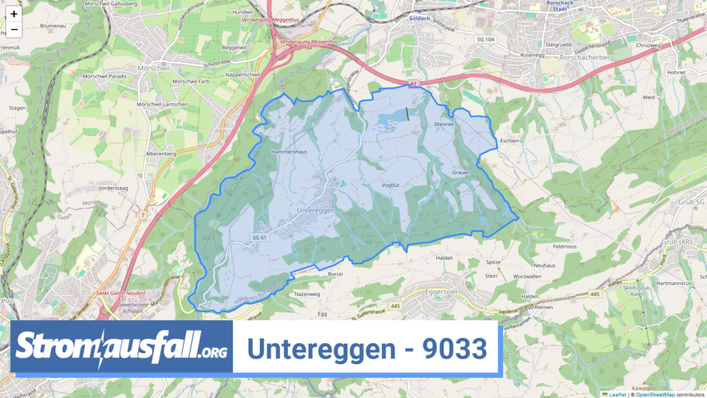 stromausfall ch ortschaft untereggen 9033