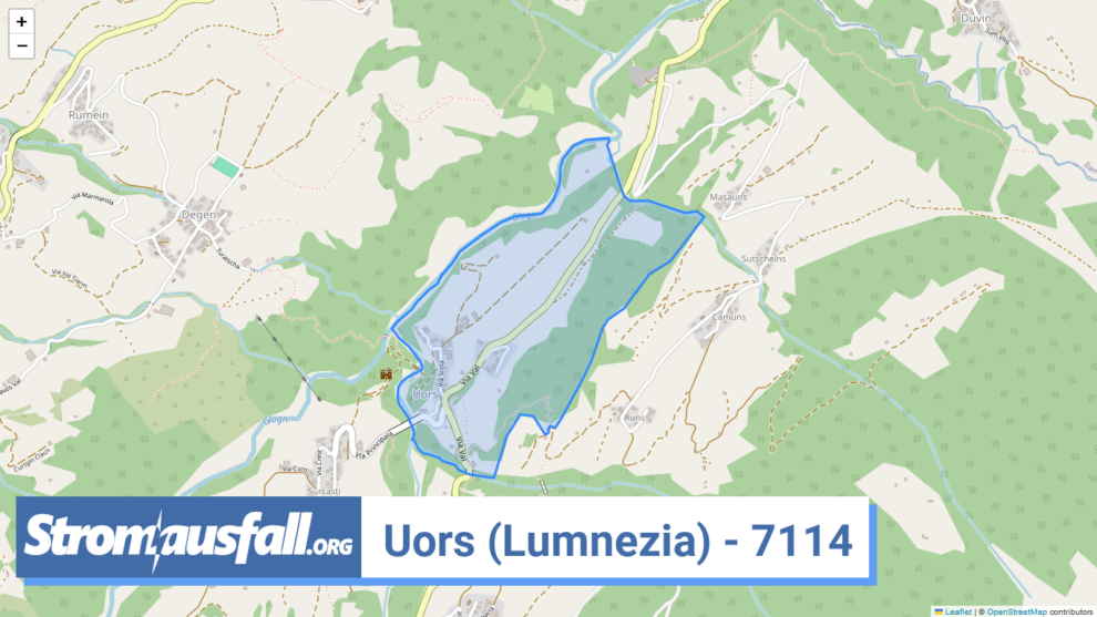 stromausfall ch ortschaft uors lumnezia 7114