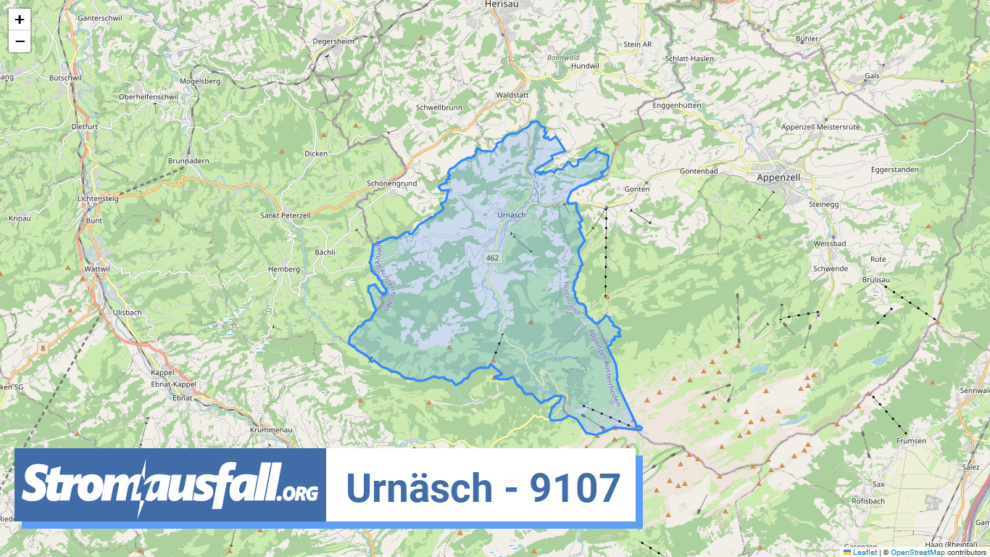 stromausfall ch ortschaft urnaesch 9107