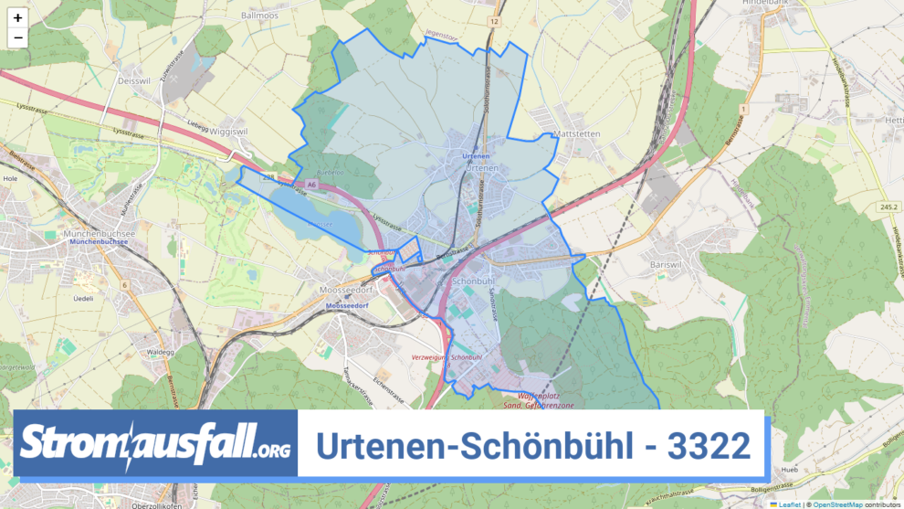 stromausfall ch ortschaft urtenen schoenbuehl 3322