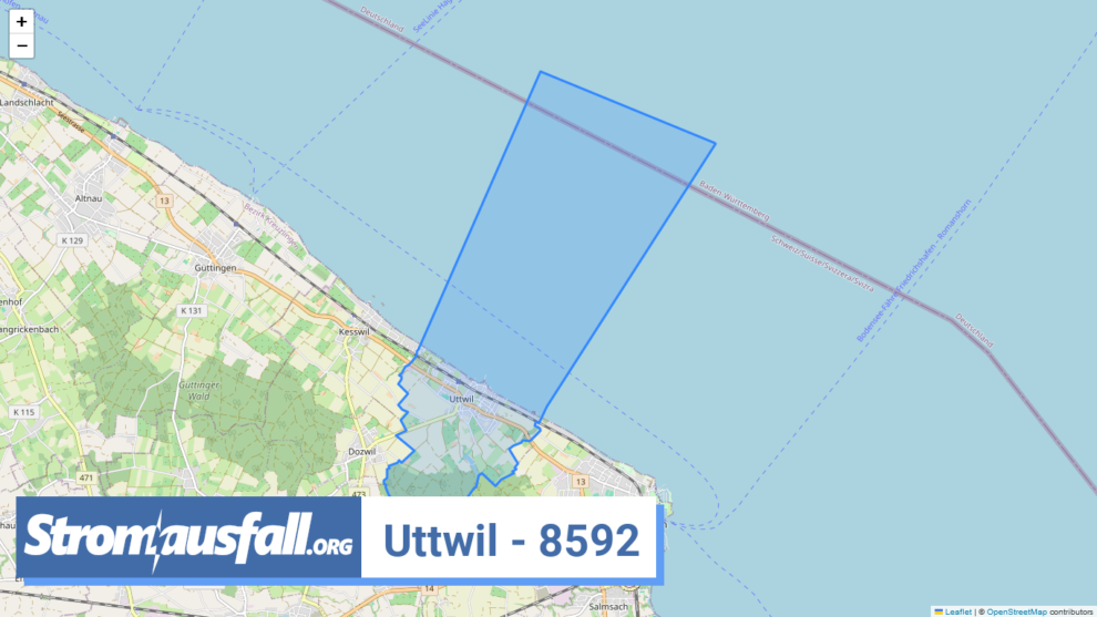 stromausfall ch ortschaft uttwil 8592