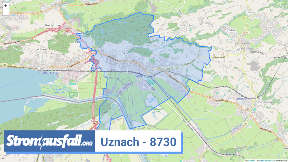 stromausfall ch ortschaft uznach 8730