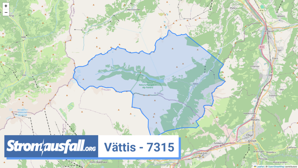 stromausfall ch ortschaft vaettis 7315