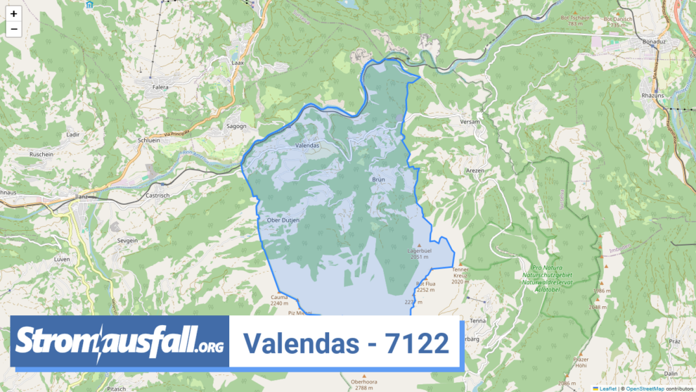 stromausfall ch ortschaft valendas 7122