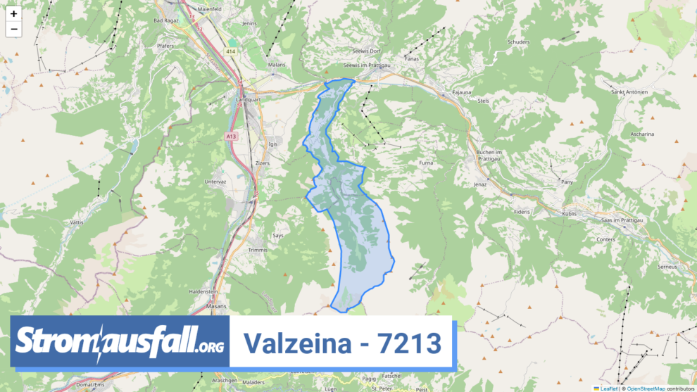 stromausfall ch ortschaft valzeina 7213