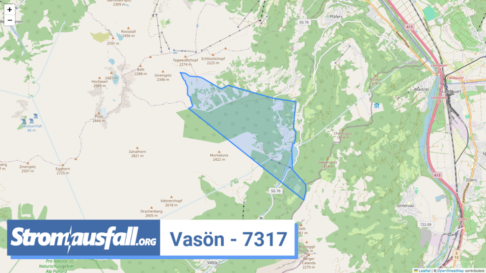 stromausfall ch ortschaft vasoen 7317