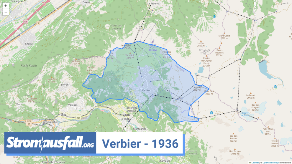 stromausfall ch ortschaft verbier 1936