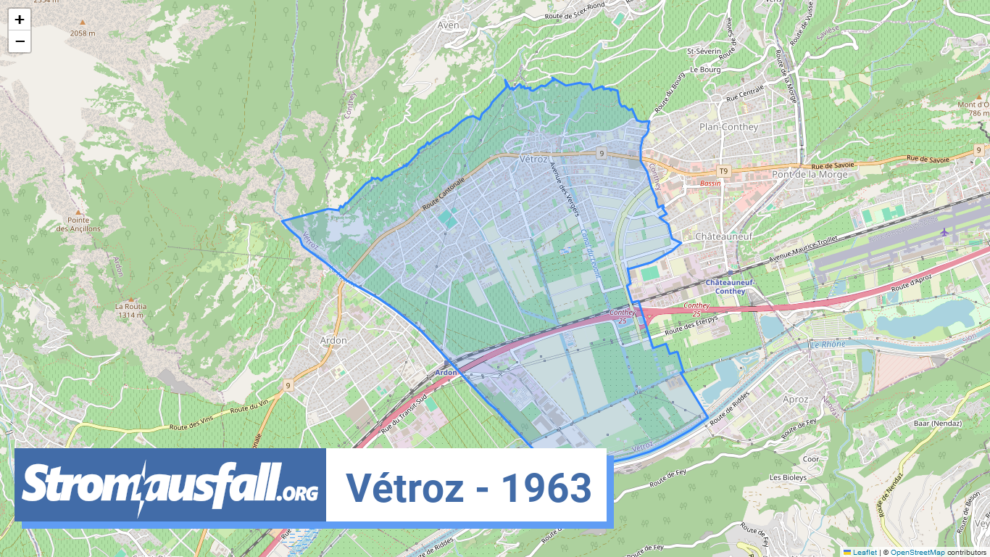 stromausfall ch ortschaft vetroz 1963