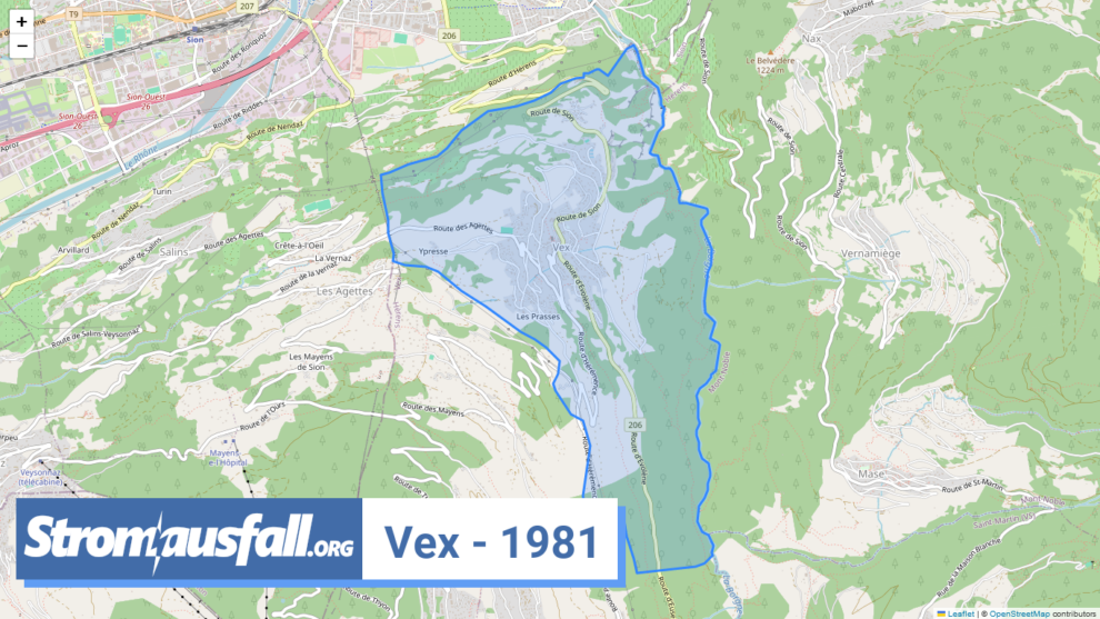 stromausfall ch ortschaft vex 1981