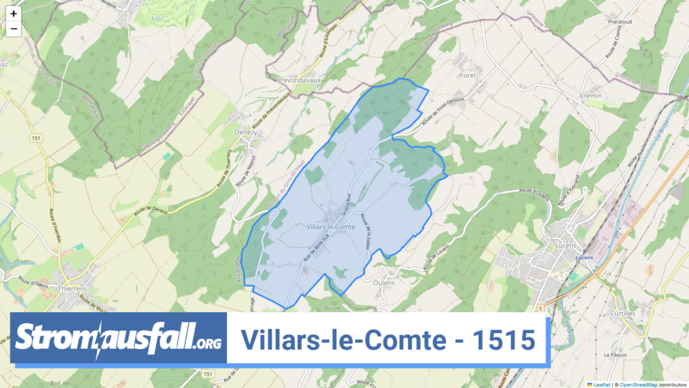 stromausfall ch ortschaft villars le comte 1515