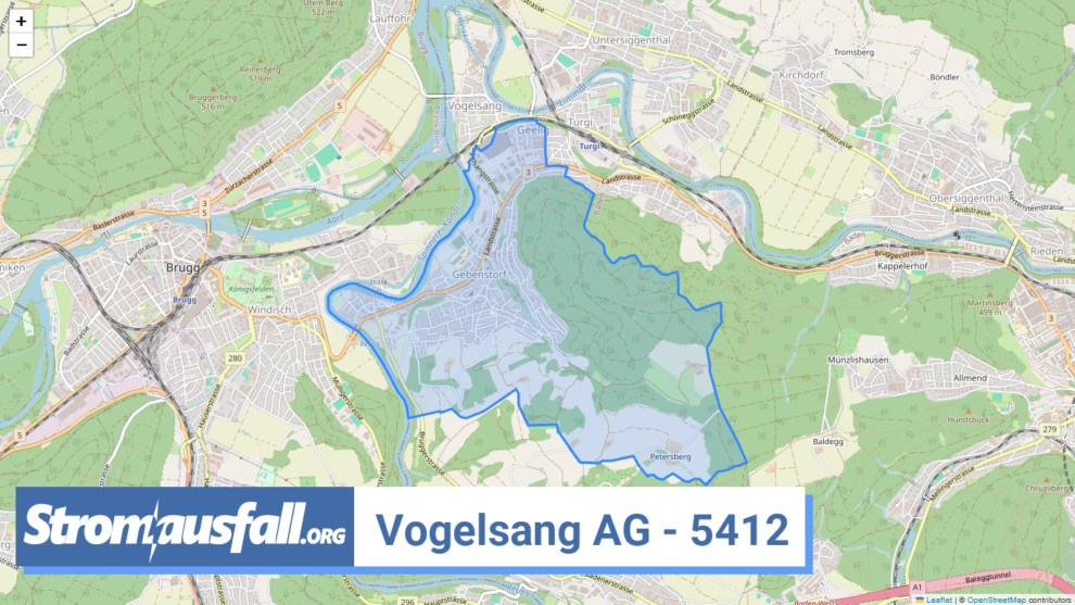 stromausfall ch ortschaft vogelsang ag 5412