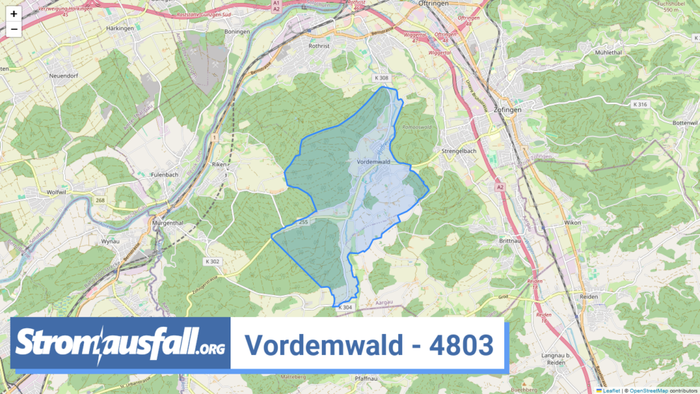 stromausfall ch ortschaft vordemwald 4803