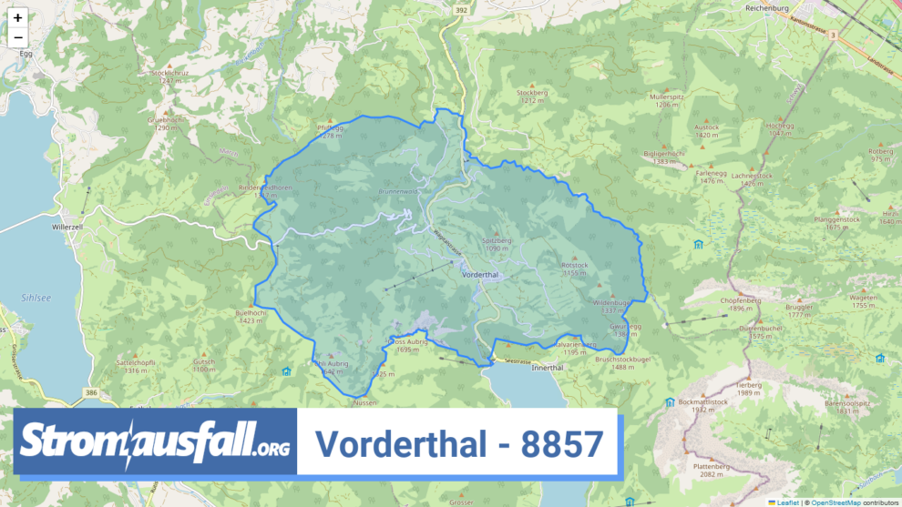 stromausfall ch ortschaft vorderthal 8857