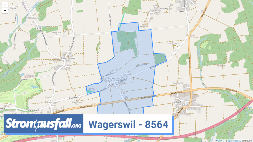 stromausfall ch ortschaft wagerswil 8564