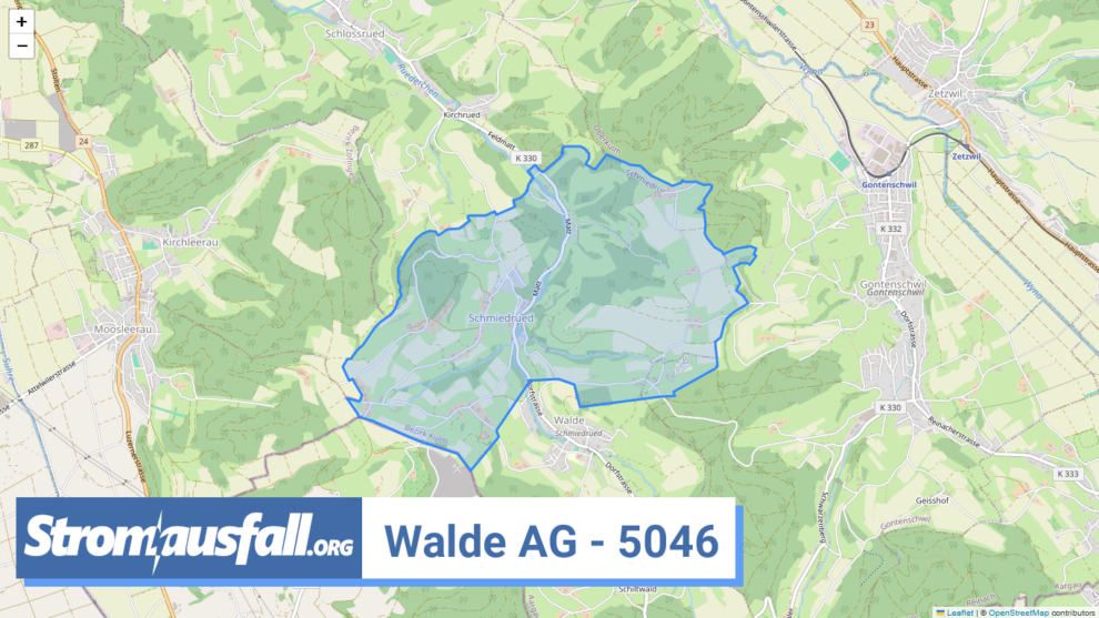 stromausfall ch ortschaft walde ag 5046