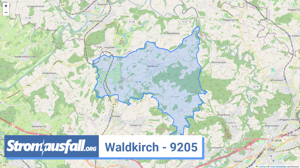 stromausfall ch ortschaft waldkirch 9205