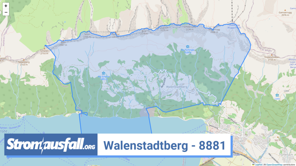 stromausfall ch ortschaft walenstadtberg 8881