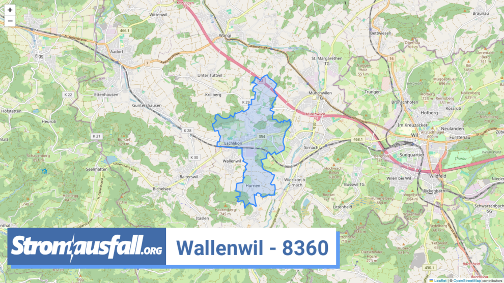 stromausfall ch ortschaft wallenwil 8360