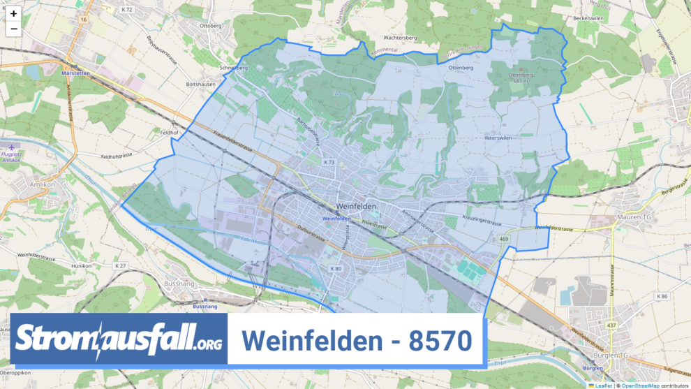 stromausfall ch ortschaft weinfelden 8570