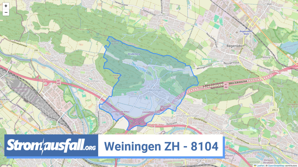 stromausfall ch ortschaft weiningen zh 8104