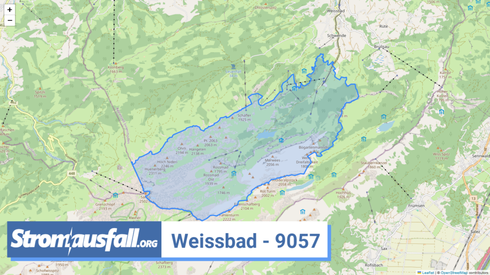 stromausfall ch ortschaft weissbad 9057