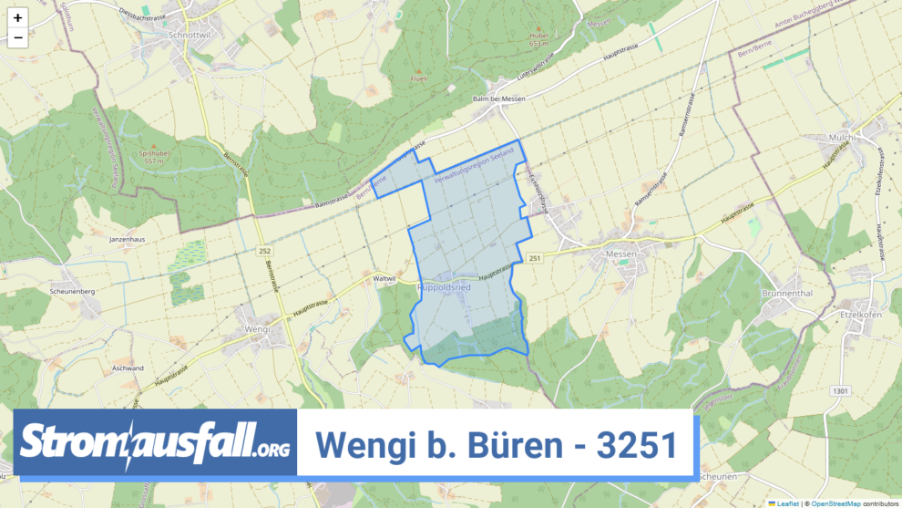 stromausfall ch ortschaft wengi b. bueren 3251