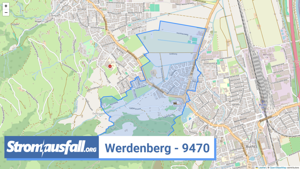 stromausfall ch ortschaft werdenberg 9470