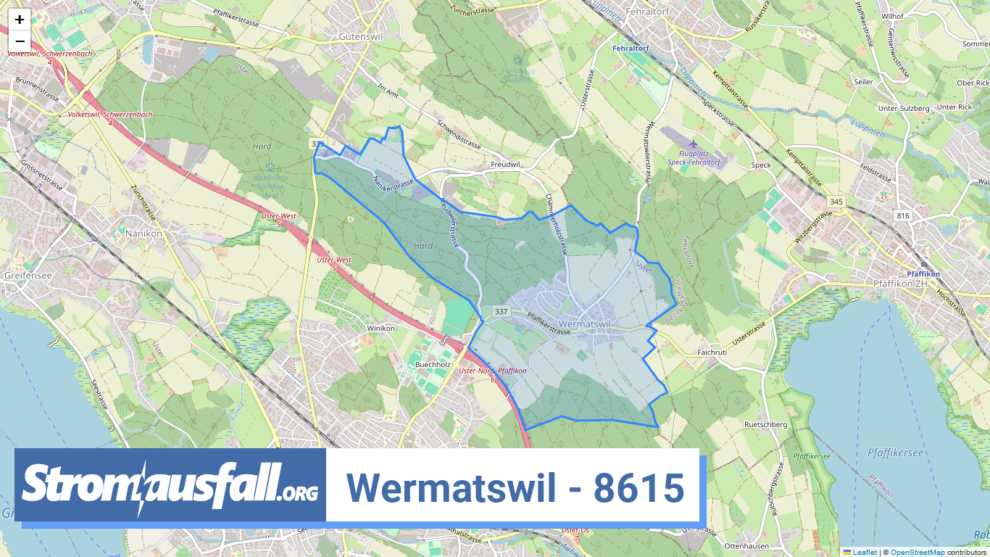 stromausfall ch ortschaft wermatswil 8615