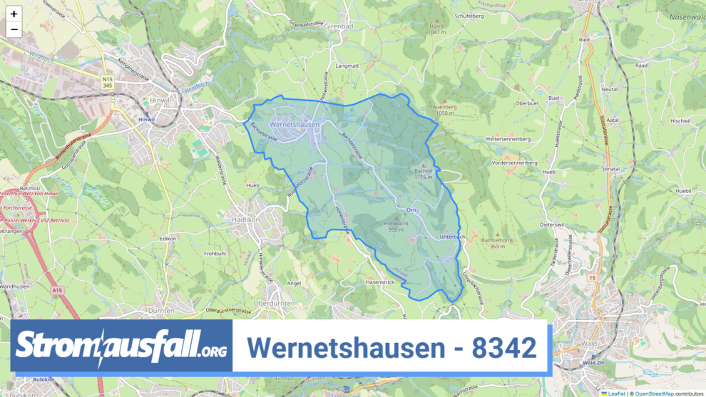 stromausfall ch ortschaft wernetshausen 8342