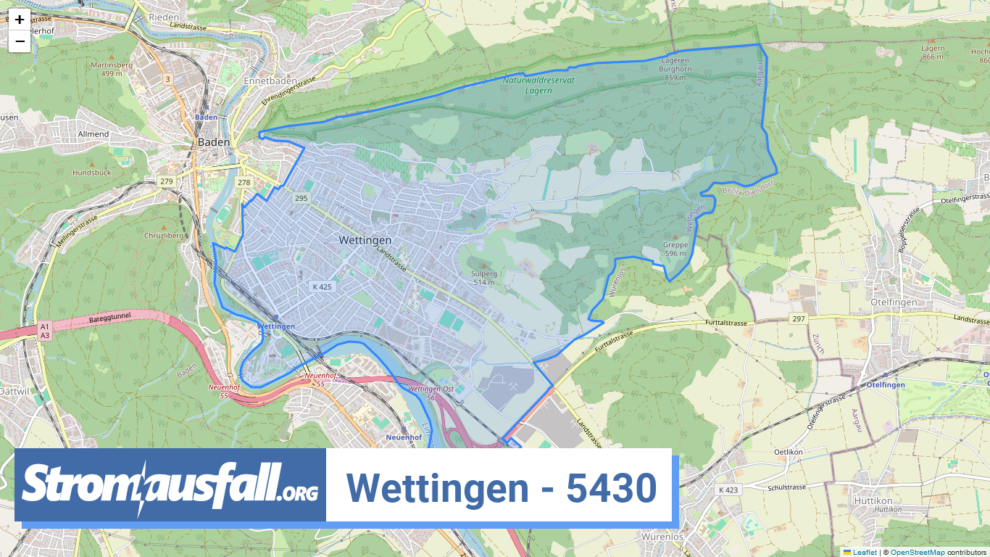 stromausfall ch ortschaft wettingen 5430