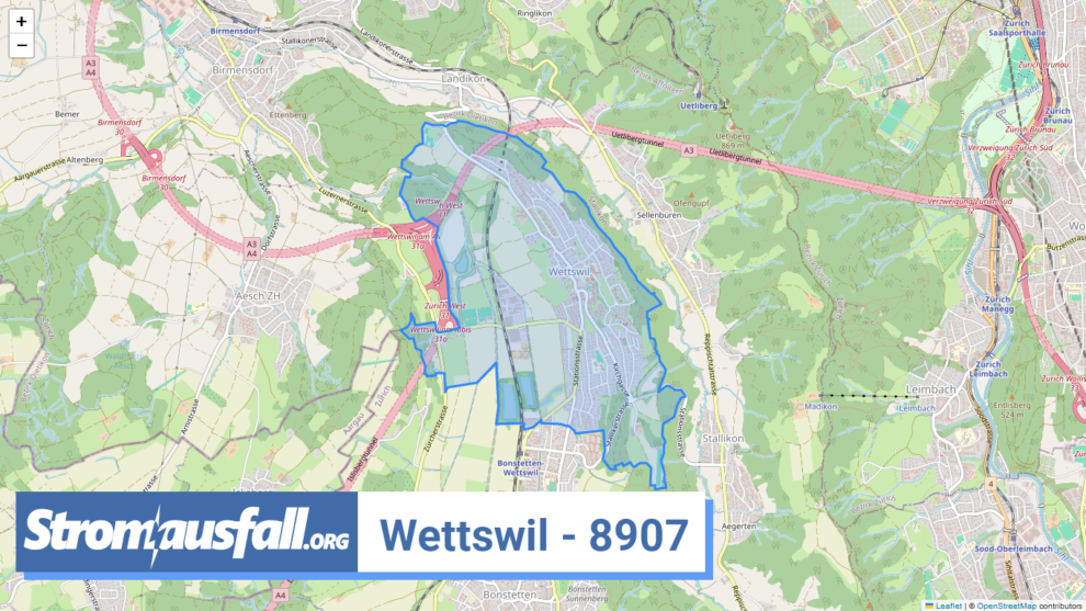 stromausfall ch ortschaft wettswil 8907