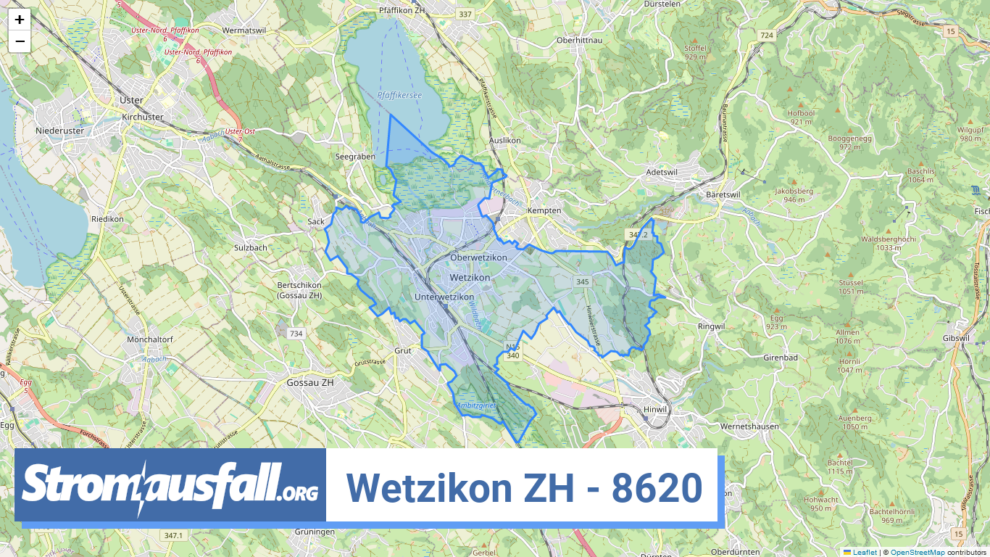 stromausfall ch ortschaft wetzikon zh 8620