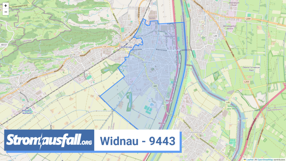 stromausfall ch ortschaft widnau 9443