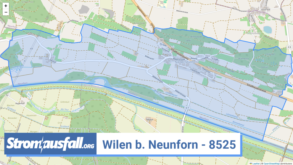 stromausfall ch ortschaft wilen b. neunforn 8525