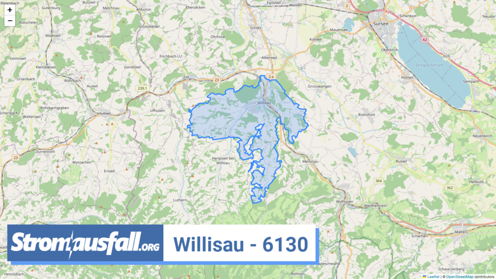 stromausfall ch ortschaft willisau 6130