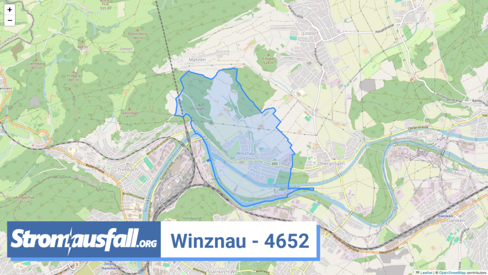 stromausfall ch ortschaft winznau 4652