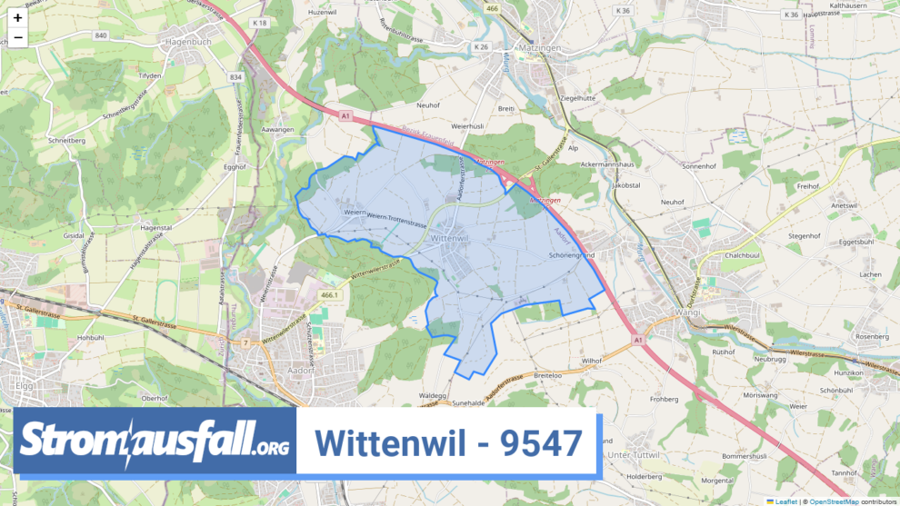 stromausfall ch ortschaft wittenwil 9547