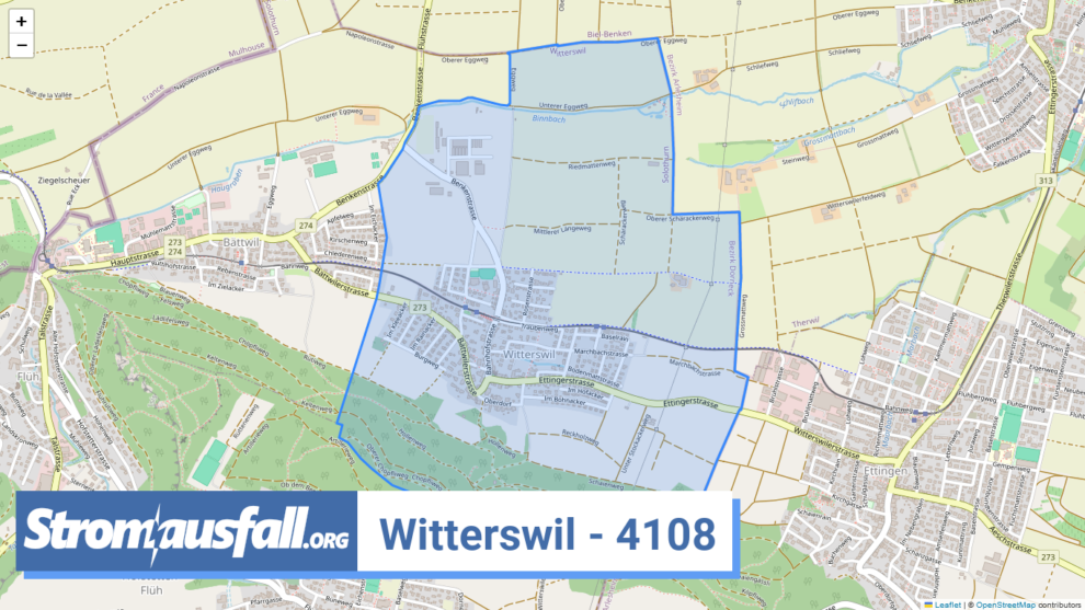 stromausfall ch ortschaft witterswil 4108