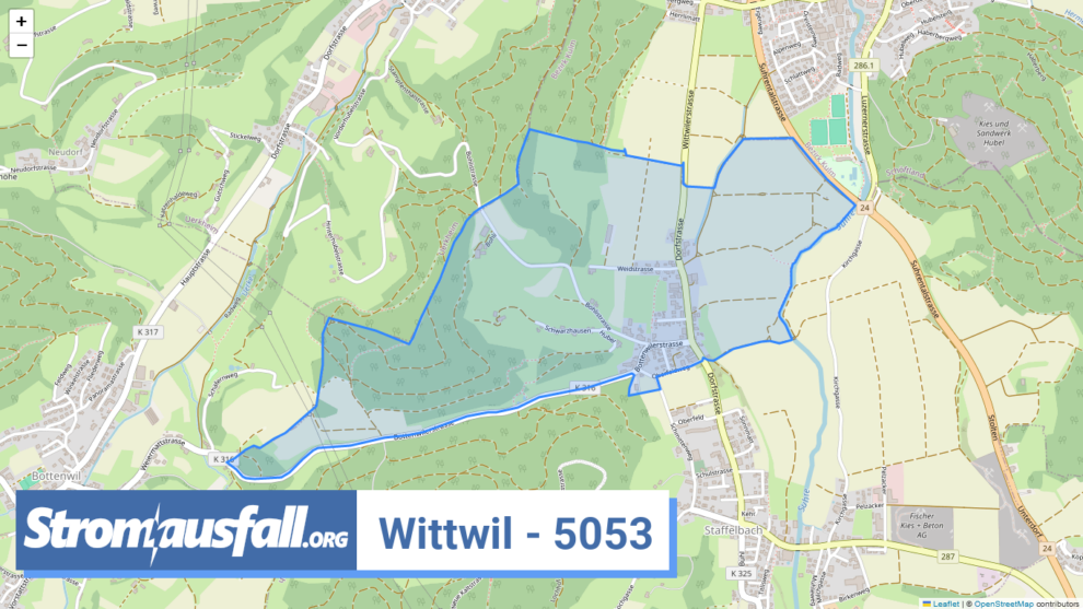 stromausfall ch ortschaft wittwil 5053