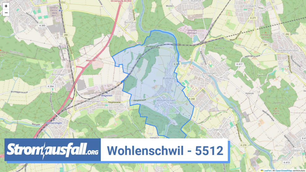 stromausfall ch ortschaft wohlenschwil 5512