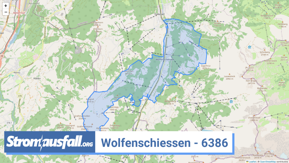 stromausfall ch ortschaft wolfenschiessen 6386