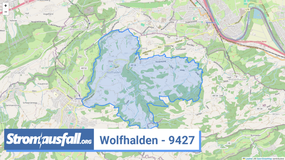 stromausfall ch ortschaft wolfhalden 9427