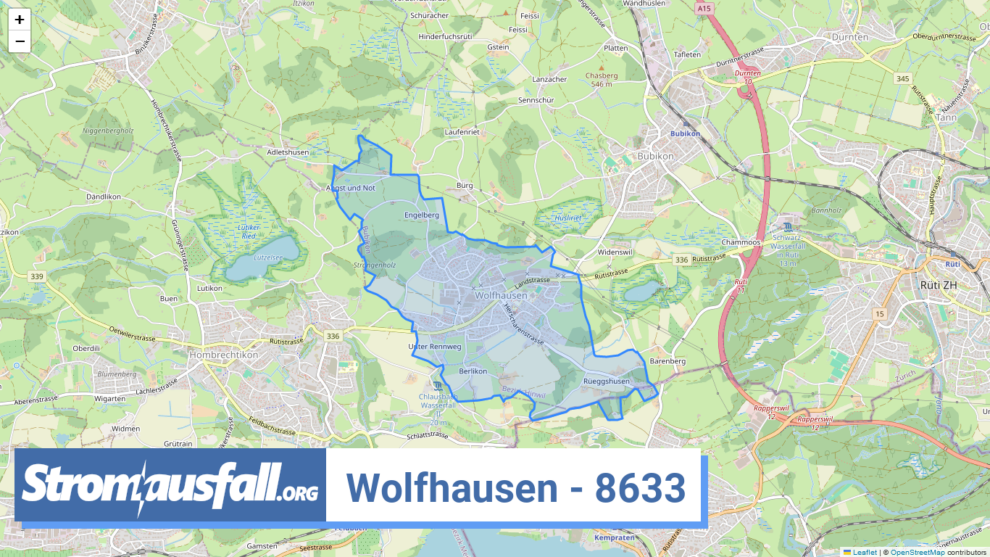 stromausfall ch ortschaft wolfhausen 8633