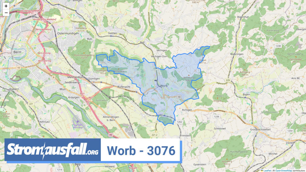 stromausfall ch ortschaft worb 3076