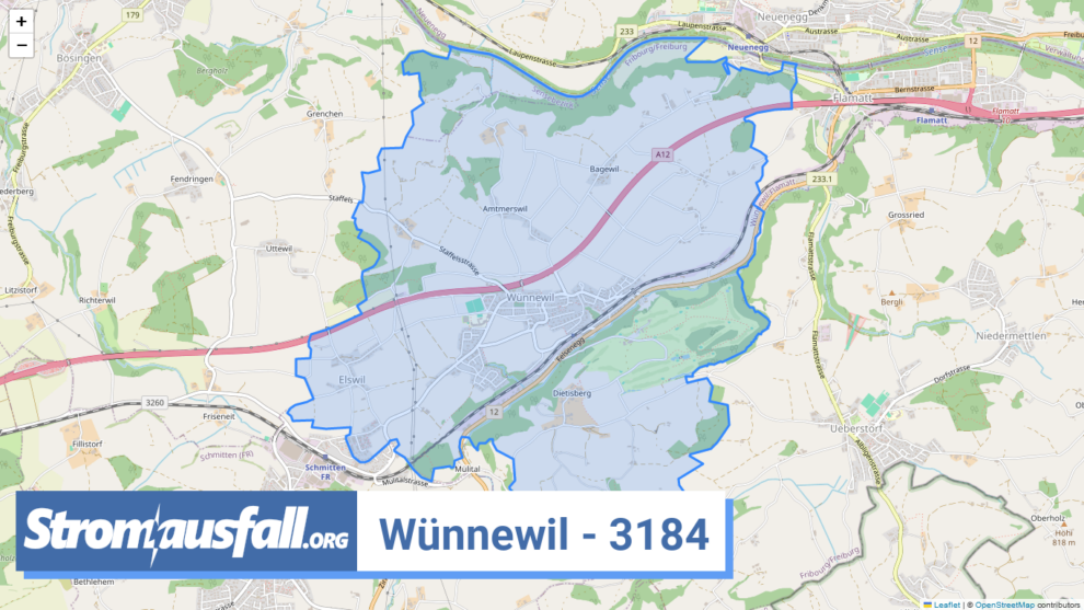 stromausfall ch ortschaft wuennewil 3184