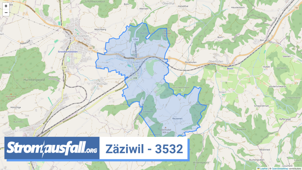 stromausfall ch ortschaft zaeziwil 3532