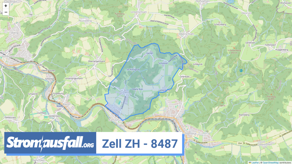 stromausfall ch ortschaft zell zh 8487