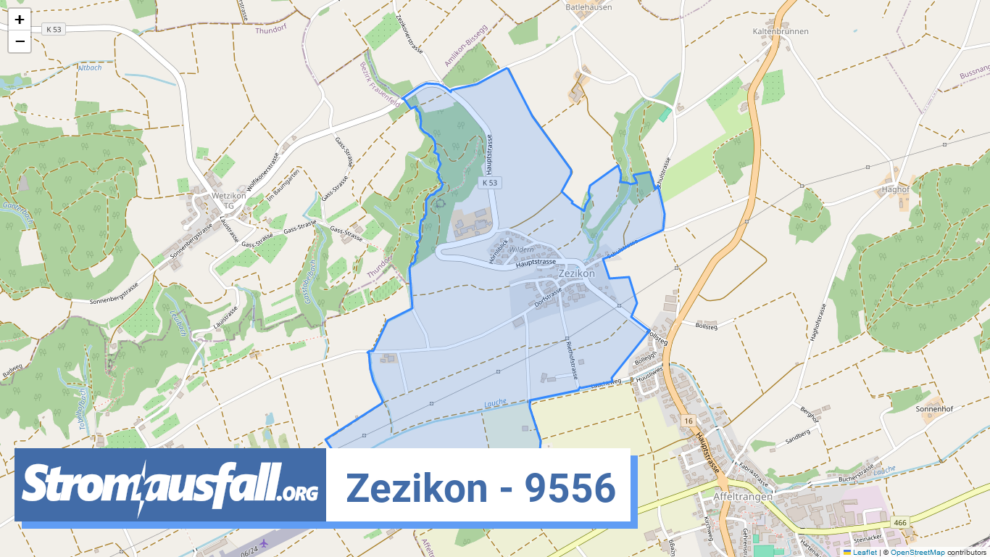 stromausfall ch ortschaft zezikon 9556